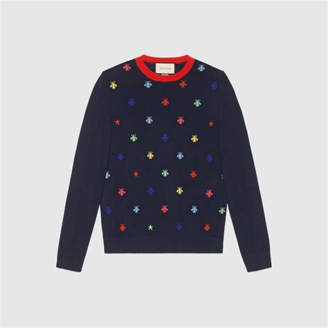 maglione con api uomo gucci|maglieria gucci.